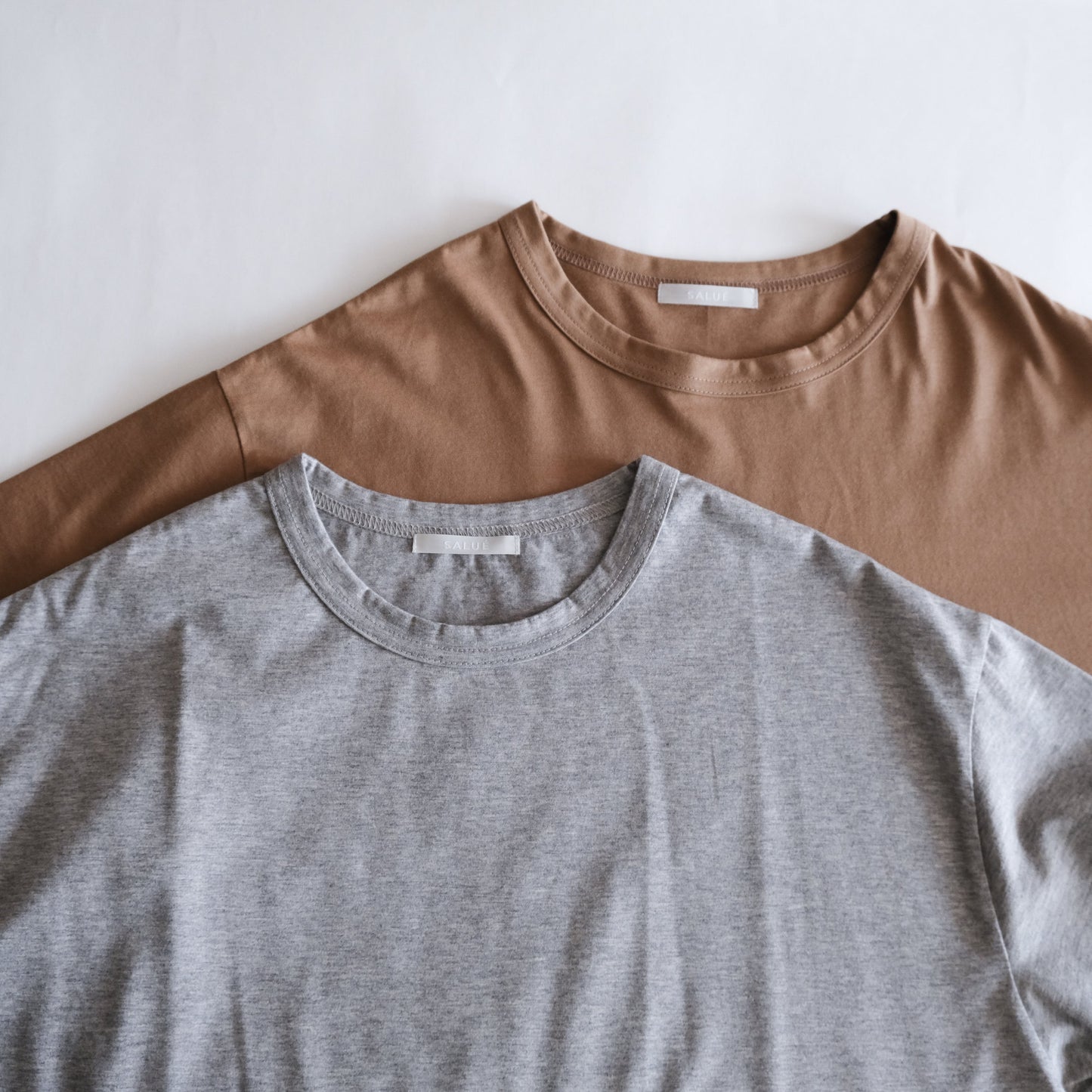 SALUÉ／white label スムース ハーフスリーブTシャツ