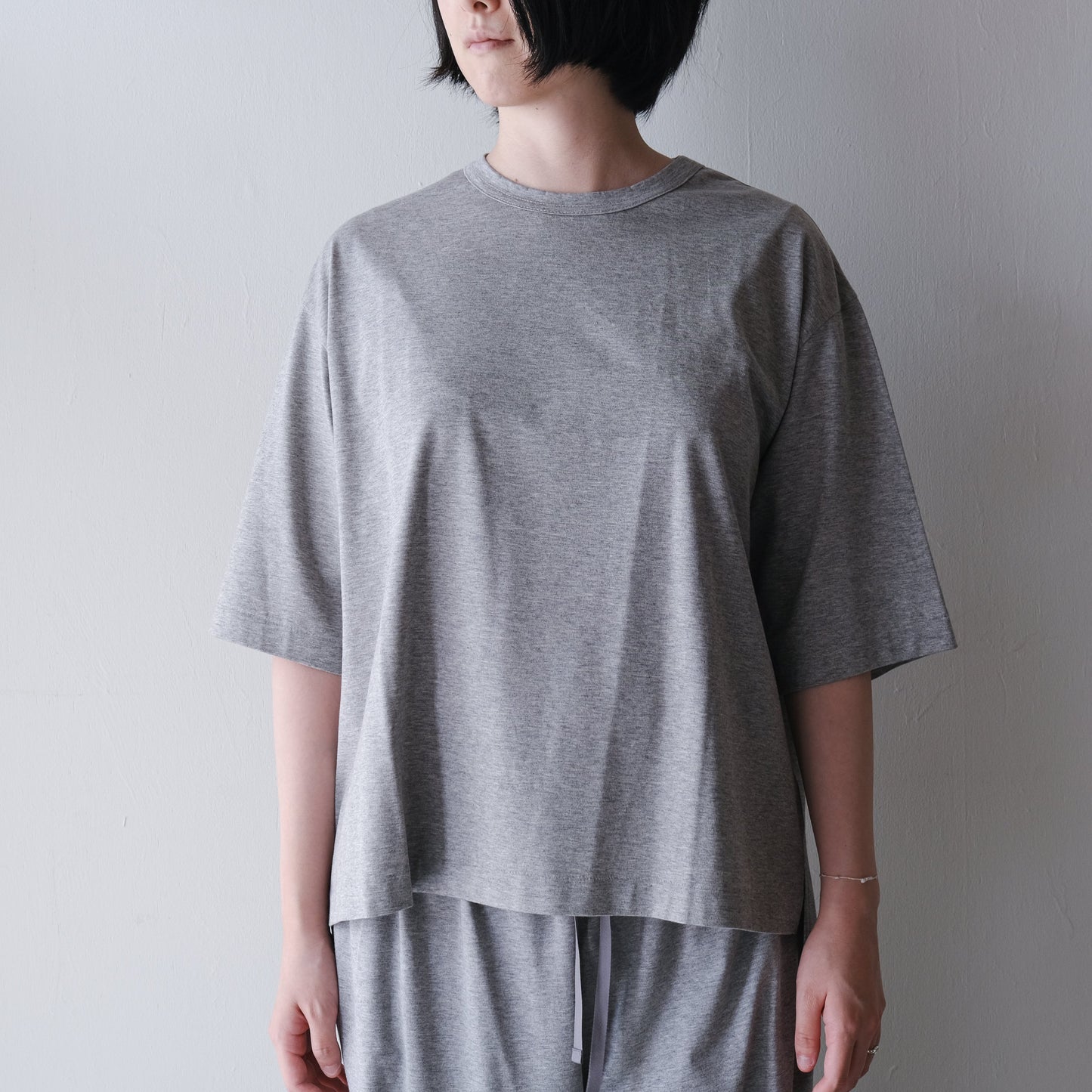 SALUÉ／white label スムース ハーフスリーブTシャツ