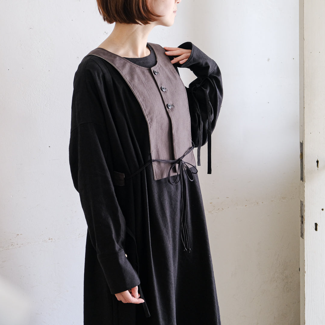 the last flower of the afternoon／月暈のprayer slit dress　
