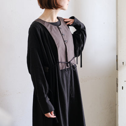 the last flower of the afternoon／月暈のprayer slit dress　
