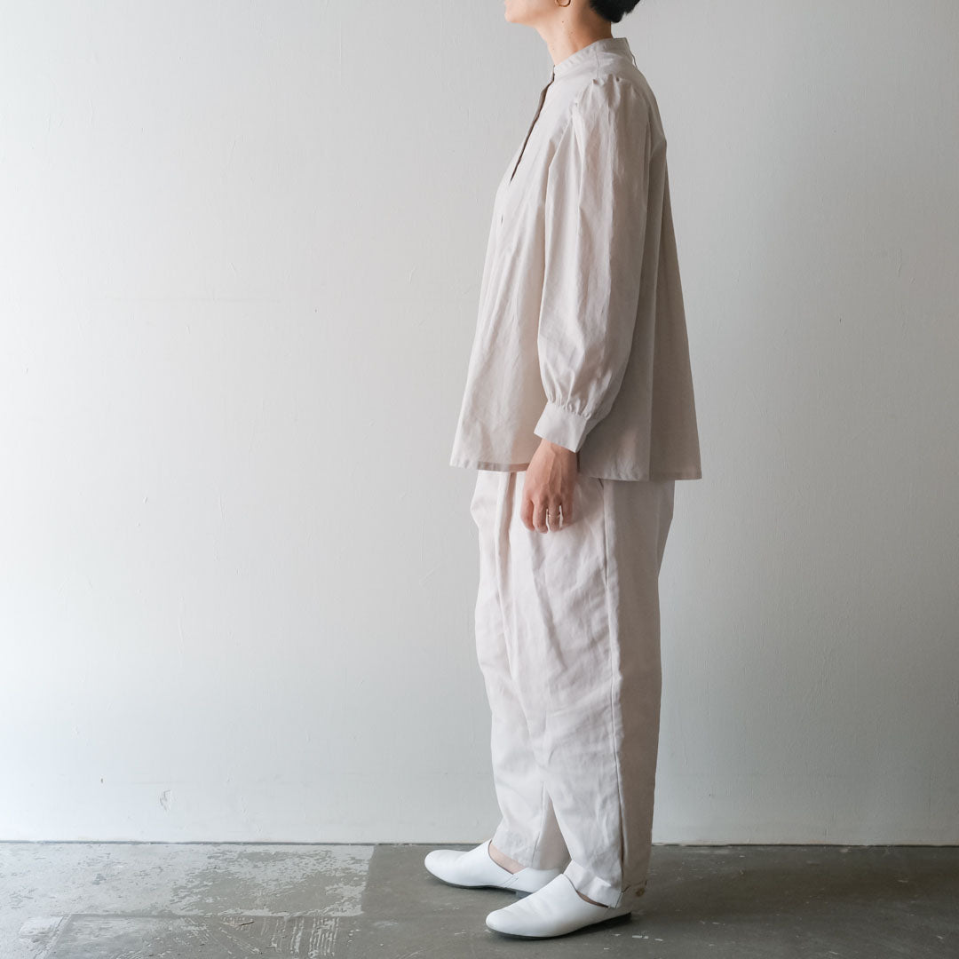 SALUÉ／【受注商品】エッグチノパンツ／コットンリネン  size 0