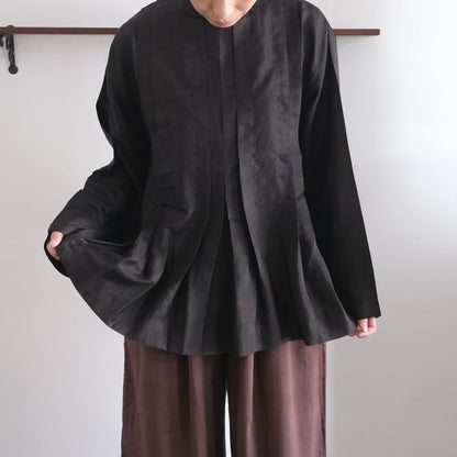 BUNON／High neck Tuck Blouse