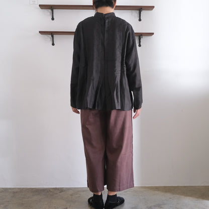 BUNON／High neck Tuck Blouse