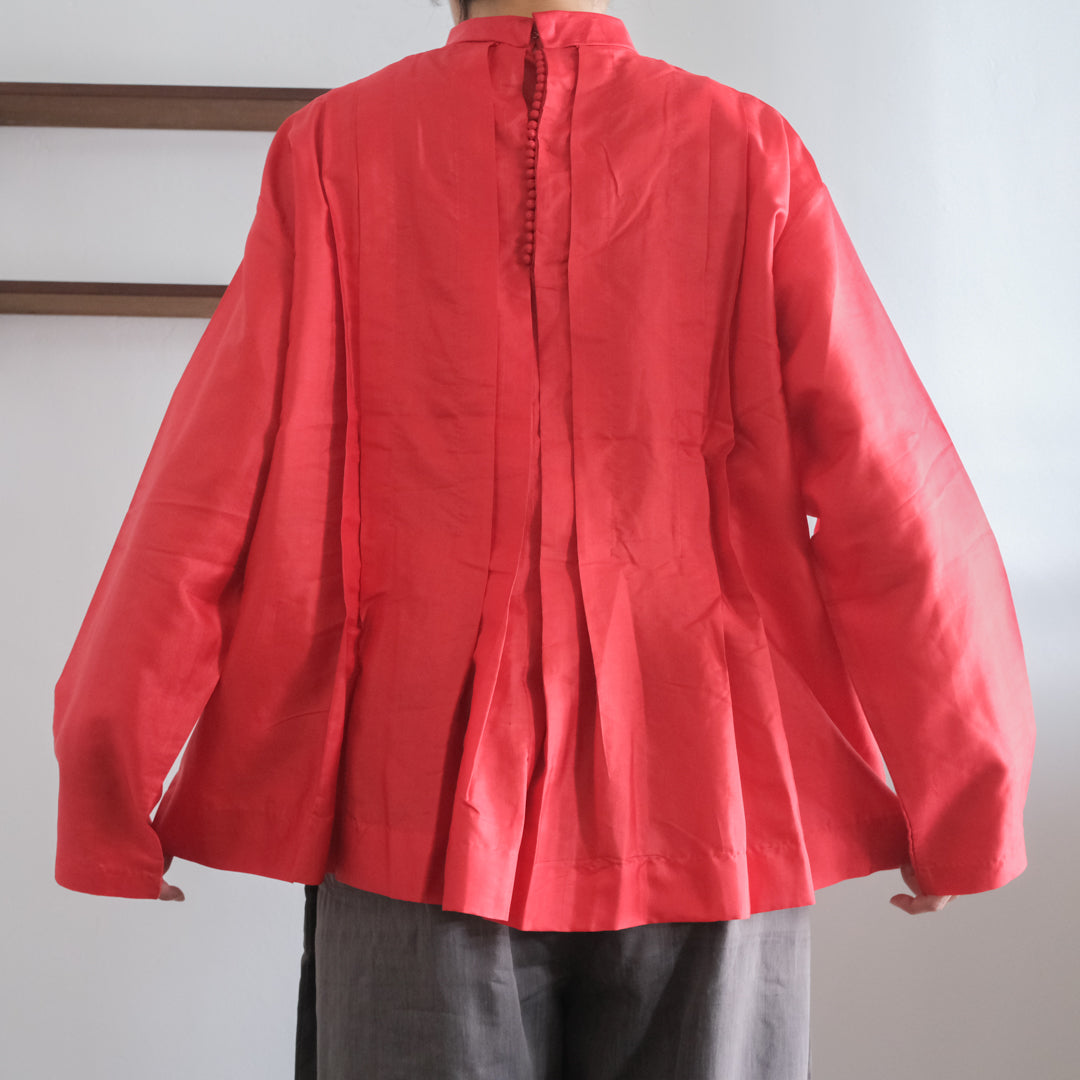 BUNON／High neck Tuck Blouse