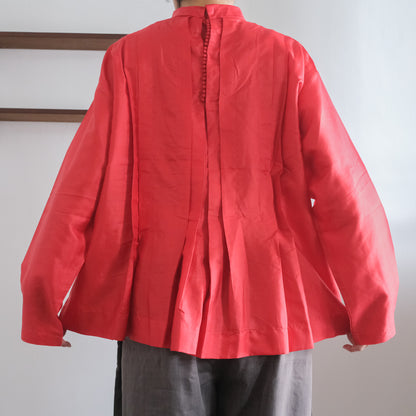 BUNON／High neck Tuck Blouse
