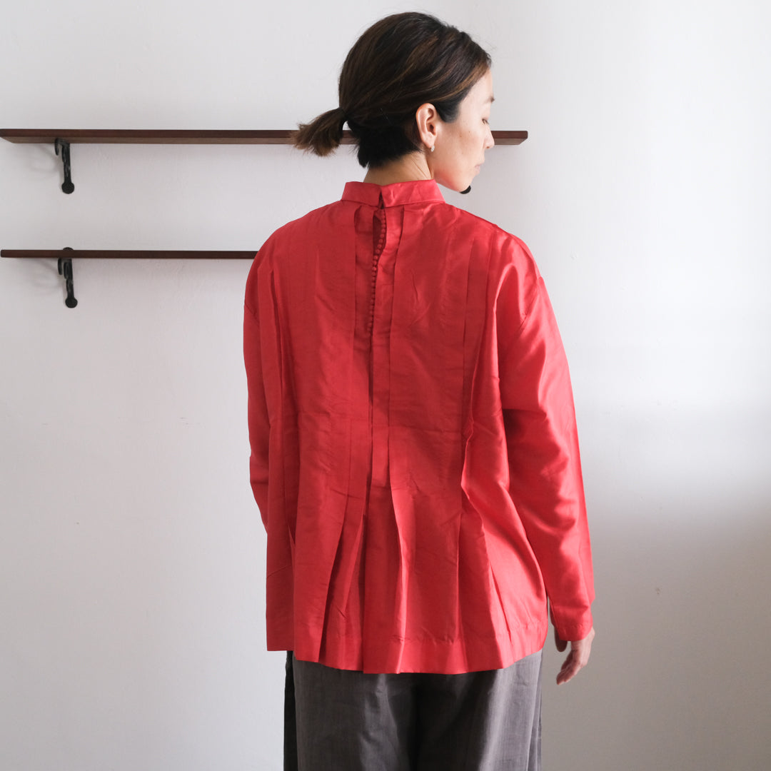 BUNON／High neck Tuck Blouse