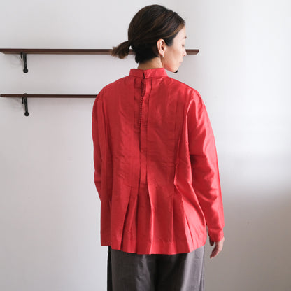 BUNON／High neck Tuck Blouse