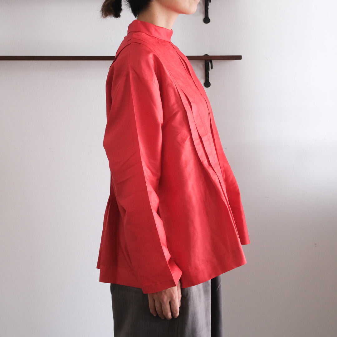 BUNON／High neck Tuck Blouse