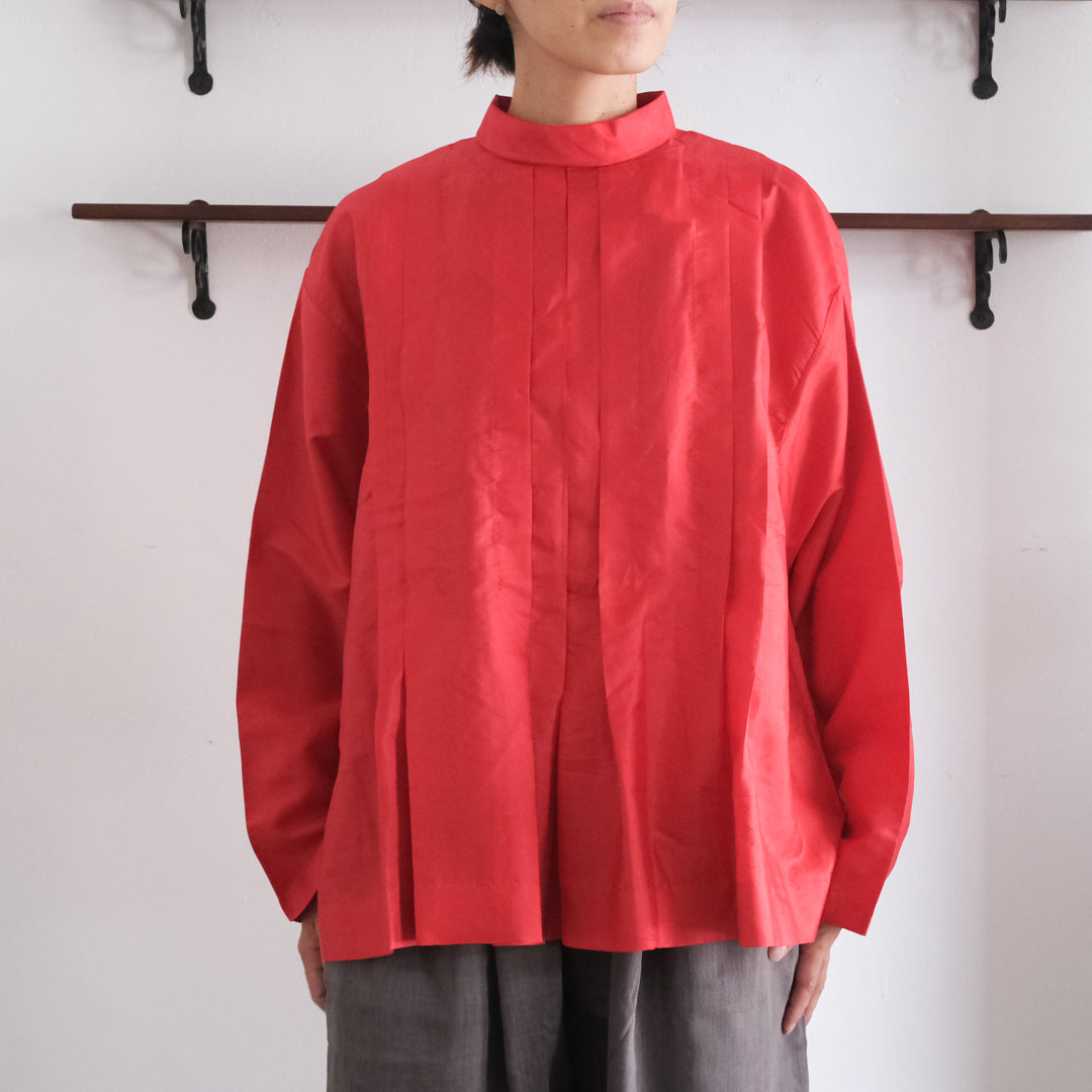 BUNON／High neck Tuck Blouse