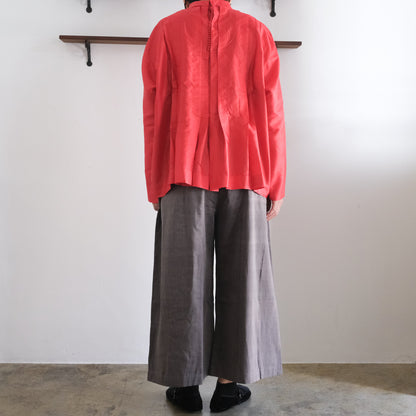 BUNON／High neck Tuck Blouse