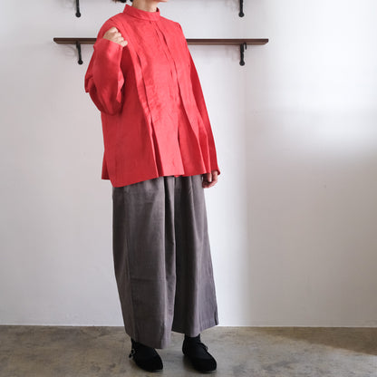 BUNON／High neck Tuck Blouse