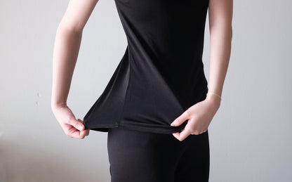 COCOONA SKINWEAR／フレンチスリーブトップ（スムース）