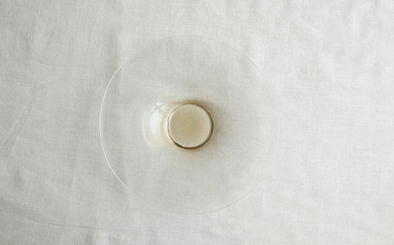 WASHIZUKA GLASS STUDIO／clear dish large
