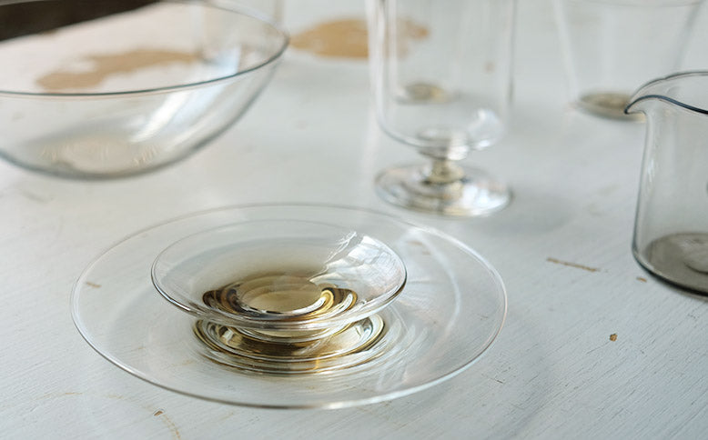 WASHIZUKA GLASS STUDIO／clear dish large