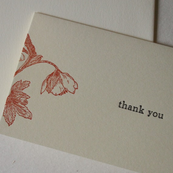 botaniko press／メッセージカード（thank you）