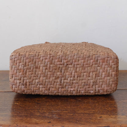 宮本工芸／【受注商品】山ぶどうかご　あじろ編みからみ手　小